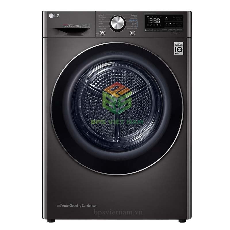 Máy sấy quần áo LG DVHP09B 9kg màu đen