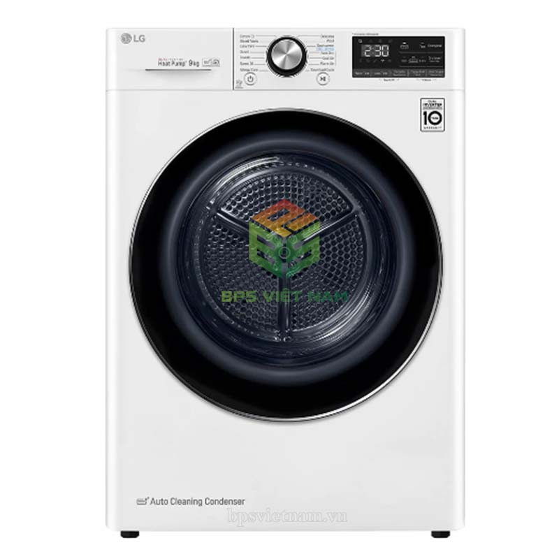 Máy sấy quần áo LG DVHP09W 9kg màu trắng